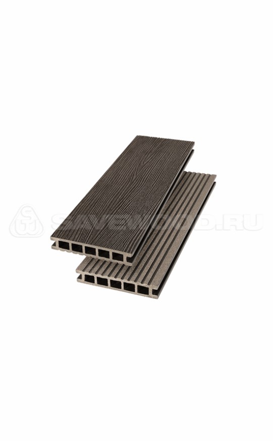 Террасная доска ДПК SaveWood, SW Ornus (R), Темно-коричневый купить в Новороссийске