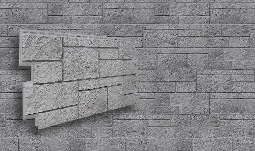 Фасадная панель VOX Sandstone (Сандстоун) светло-серого цвета купить в Новороссийске