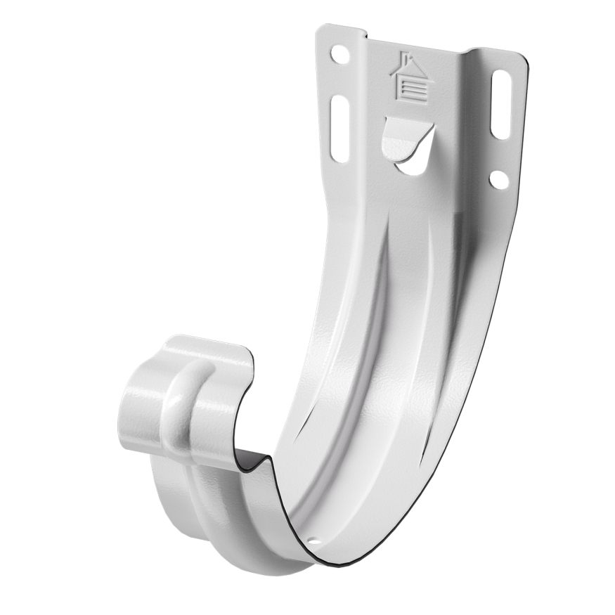 Кронштейн карнизного желоба Docke Stal Premium, штампованный, Пломбир купить в Новороссийске