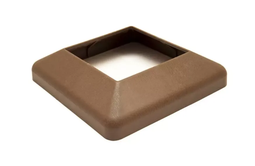 Крышка нижняя ПВХ для столба 100х100 Deckart Шоколад купить в Новороссийске