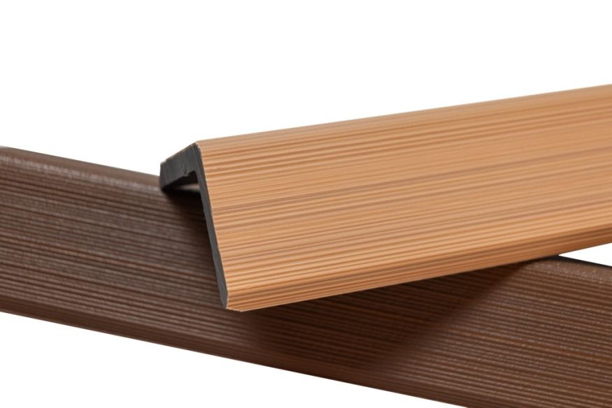 Уголок торцевой Ecodecking Скай коэкструзия Бук купить в Новороссийске