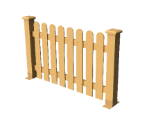 Декоративное ограждение ДПК GRINDERDECO Сежурне, цвет песчаник.