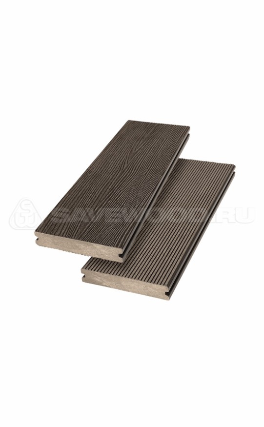 Террасная доска ДПК SaveWood, SW Abies (R), Темно-коричневый купить в Новороссийске