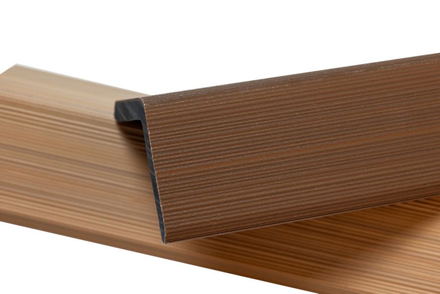 Уголок торцевой Ecodecking Скай коэкструзия Тик купить в Новороссийске