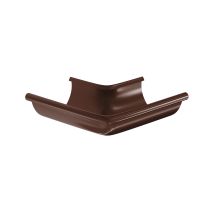 Угол желоба наружный Aquasystem, RAL 8017 Тёмно Коричневый 125/90