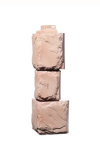 Угол Фасадного Облицовочного Материала Серии «Камень крупный» Цвет Терракота купить в Новороссийске