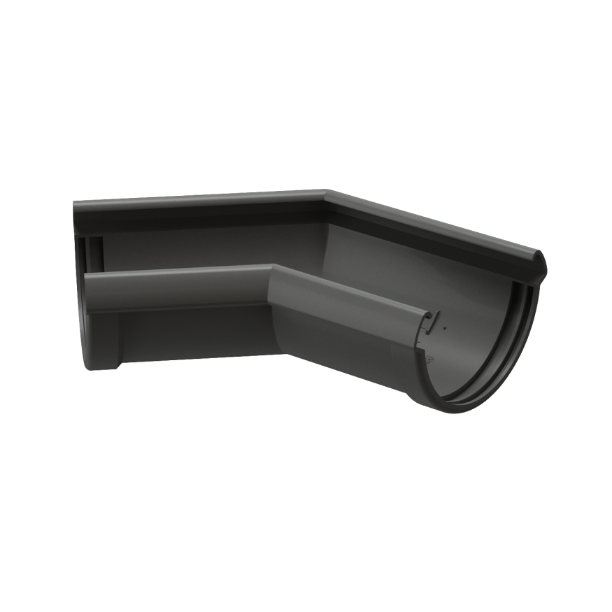 Угол желоба 135˚ Docke Lux, Графит купить в Новороссийске