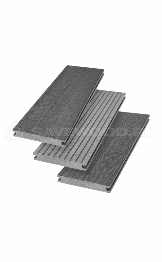 Террасная доска ДПК SaveWood, SW Fraxinus (R), Графит купить в Новороссийске