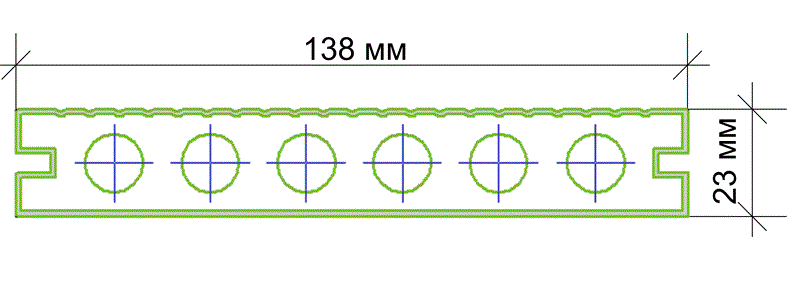Террасная доска ДПК Legro Ultra Naturale Клен Пустотелый купить в Новороссийске