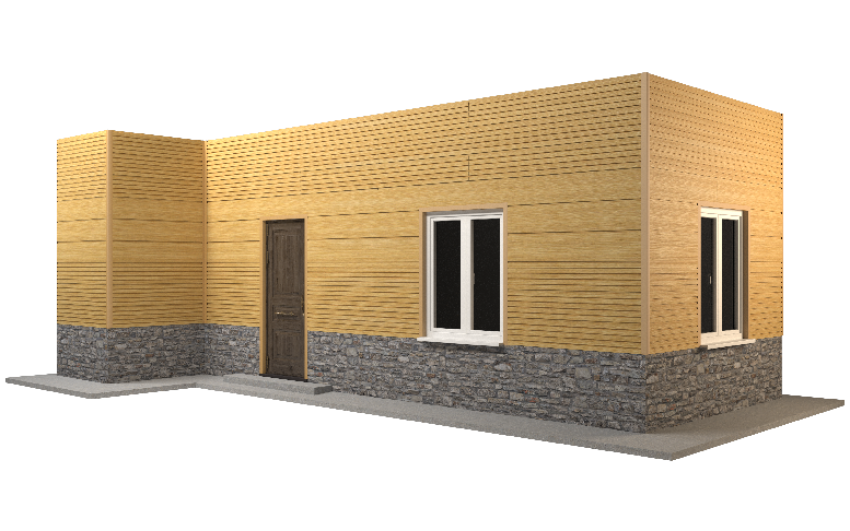 Фасадная панель GRINDERDECO, ДПК, двухсторонняя, текстура Песчаник. купить в Новороссийске