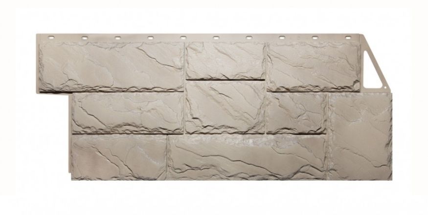 Фасадные панели Fineber, Крупный камень, Цвет песочный. купить в Новороссийске