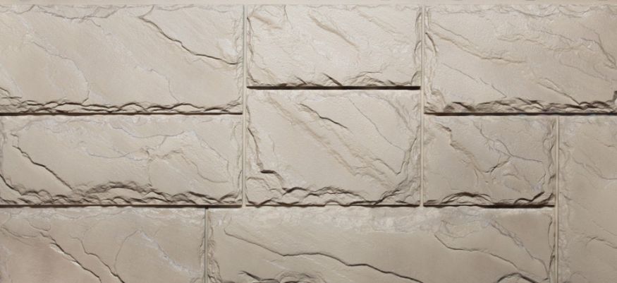 Фасадные панели Fineber, Крупный камень, Цвет песочный. купить в Новороссийске