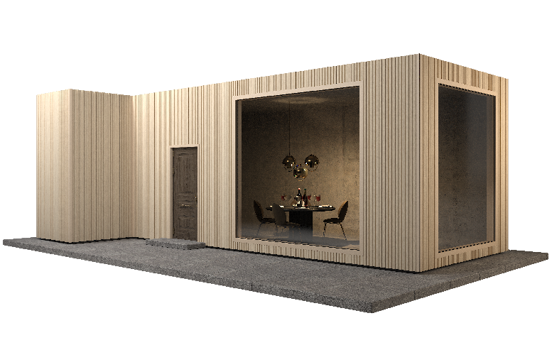 Фасадная панель GRINDERDECO, ДПК, двухсторонняя, Дуб выбеленный. купить в Новороссийске