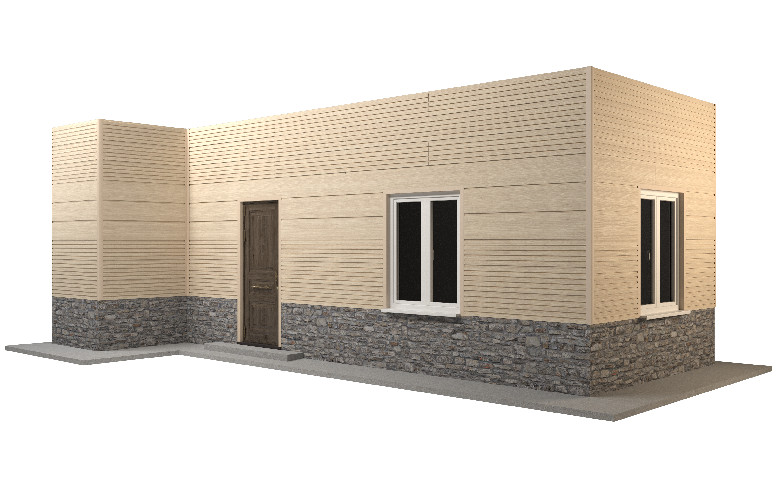 Фасадная панель GRINDERDECO, ДПК, двухсторонняя, Дуб выбеленный. купить в Новороссийске