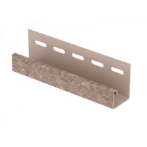 J-планка Ю-Пласт Стоун Хаус Сланец, Бурый