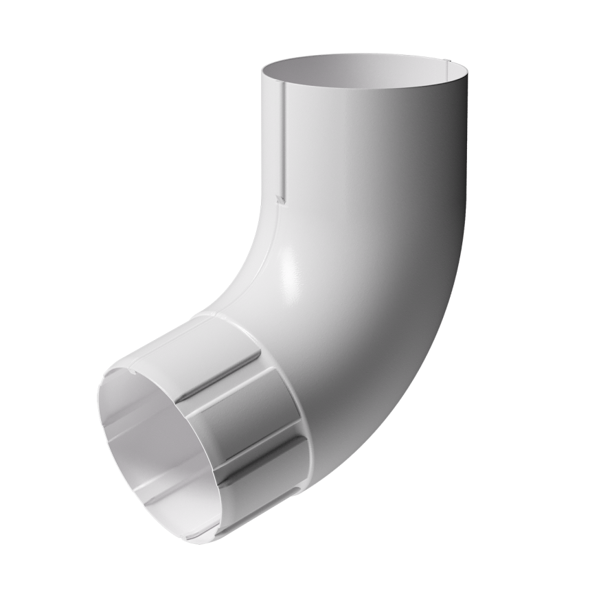 Колено для водосточной трубы 72˚, Docke Stal Premium, цвет Пломбир купить в Новороссийске