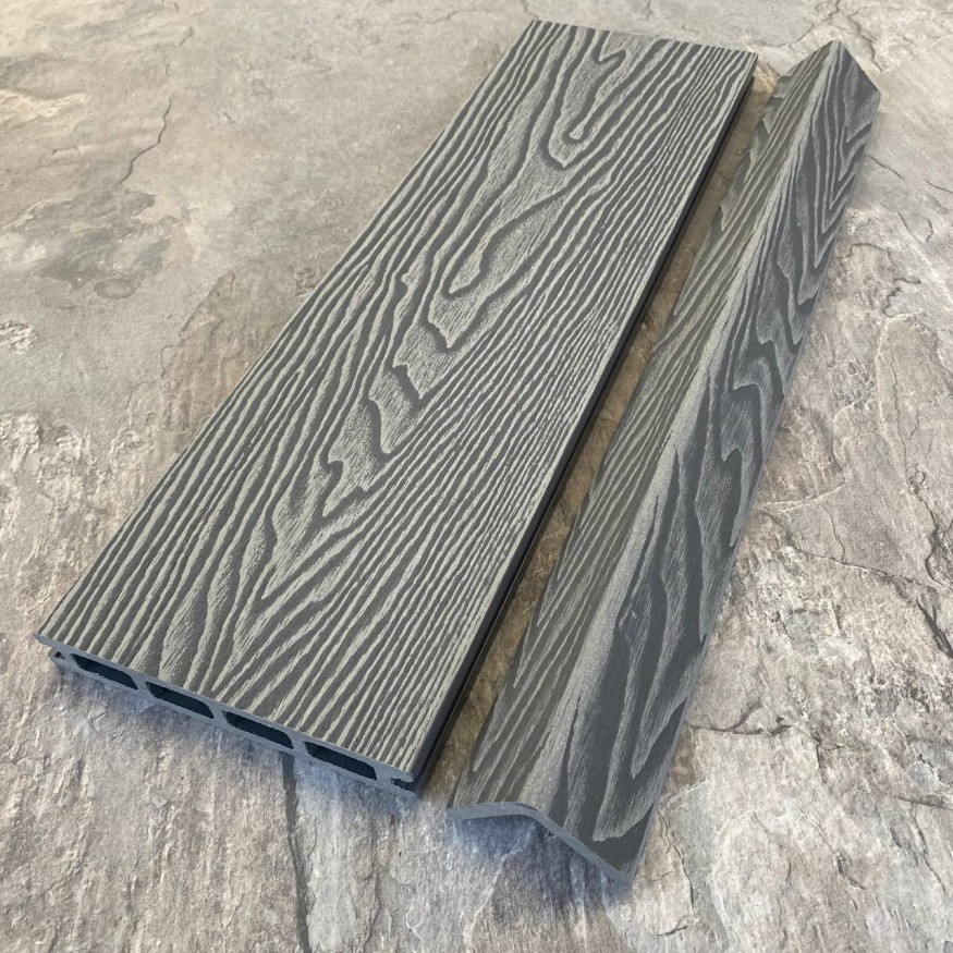Террасная доска ДПК EasyDecking, Wood-X, Серый купить в Новороссийске