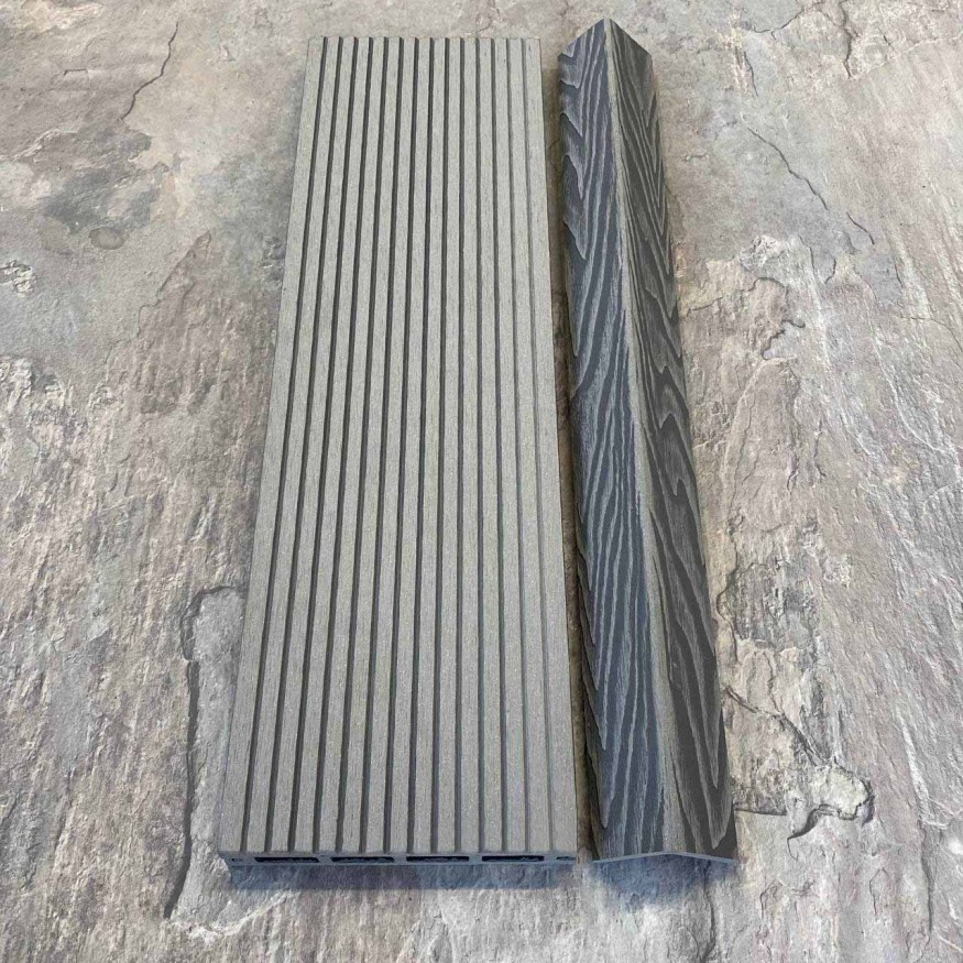 Террасная доска ДПК EasyDecking, Wood-X, Серый купить в Новороссийске