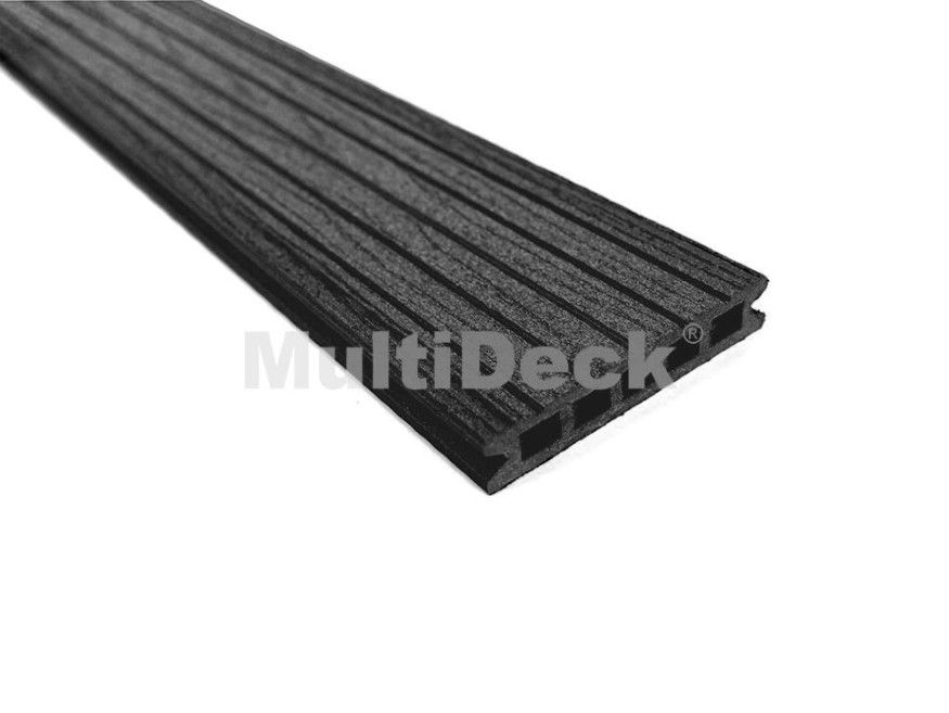 Террасная доска из ДПК MultiDeck Pro Цвет: Черный бархат купить в Новороссийске