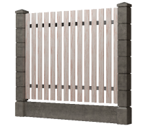 Заборная доска GRINDERDECO, ДПК, обработанная, светлый дуб.