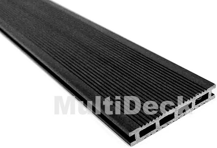 Террасная доска из ДПК MultiDeck Черный бархатный оттенок купить в Новороссийске