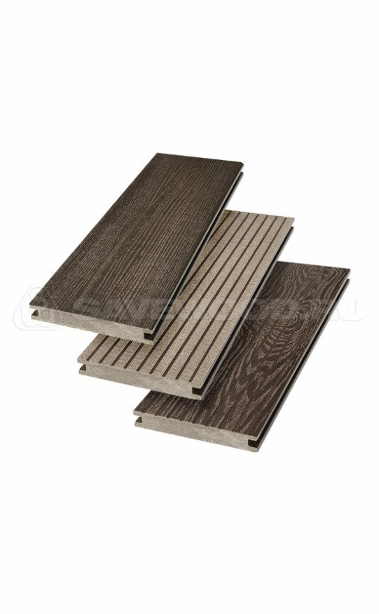 Террасная доска ДПК SaveWood, SW Fraxinus (R), Темно-коричневый купить в Новороссийске