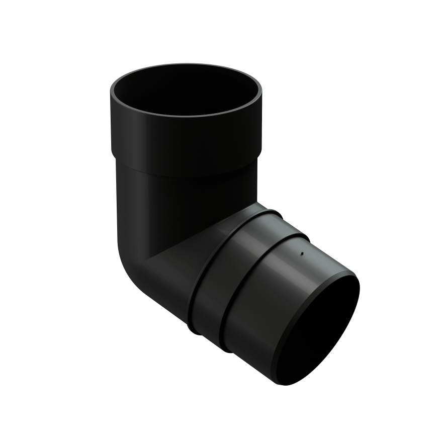 Колено 45˚ для водосточной трубы Docke Premium, Карбон купить в Новороссийске