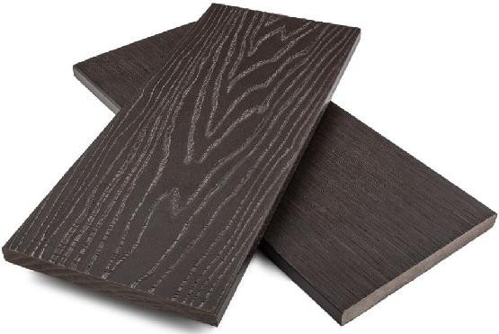 Полнотелая заборная доска ДПК NanoWood цвета Венге купить в Новороссийске
