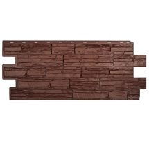 Фасадная панель T-Сайдинг, Альпийская Сказка, Коричневый