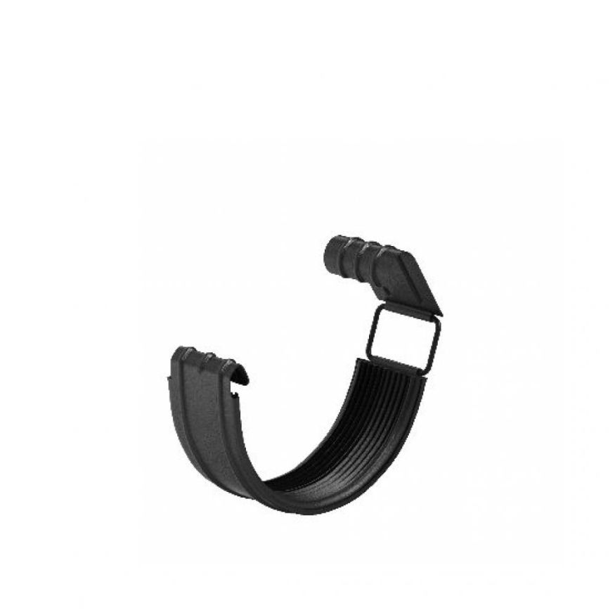 Соединитель желоба с резиновым уплотнителем Aquasystem, черный RAL 9005, 125/90 купить в Новороссийске