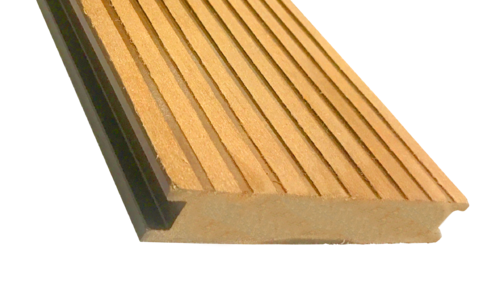 Террасная доска ECODECKING Premium в желтом цвете из ДПК купить в Новороссийске