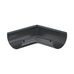 Угол желоба внутренний Aquasystem, PU MATT, RAL 7024 Тёмно-серый 125/90