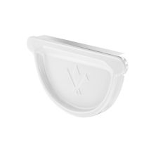 Заглушка универсальная с резиновым уплотнителем Aquasystem, PU MATT, RAL 9003 Белый 150/100