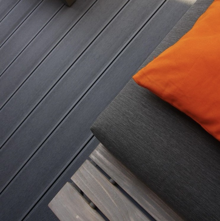 Террасная доска Faynag Premium VELVET-ZEBRA из ДПК в цвете Слоновая кость. купить в Новороссийске
