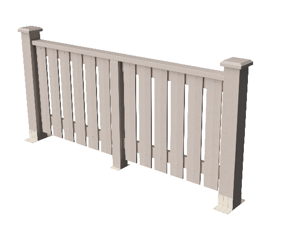 Декоративное ограждение ДПК GRINDERDECO Вилидж в цвете выбеленный дуб купить в Новороссийске