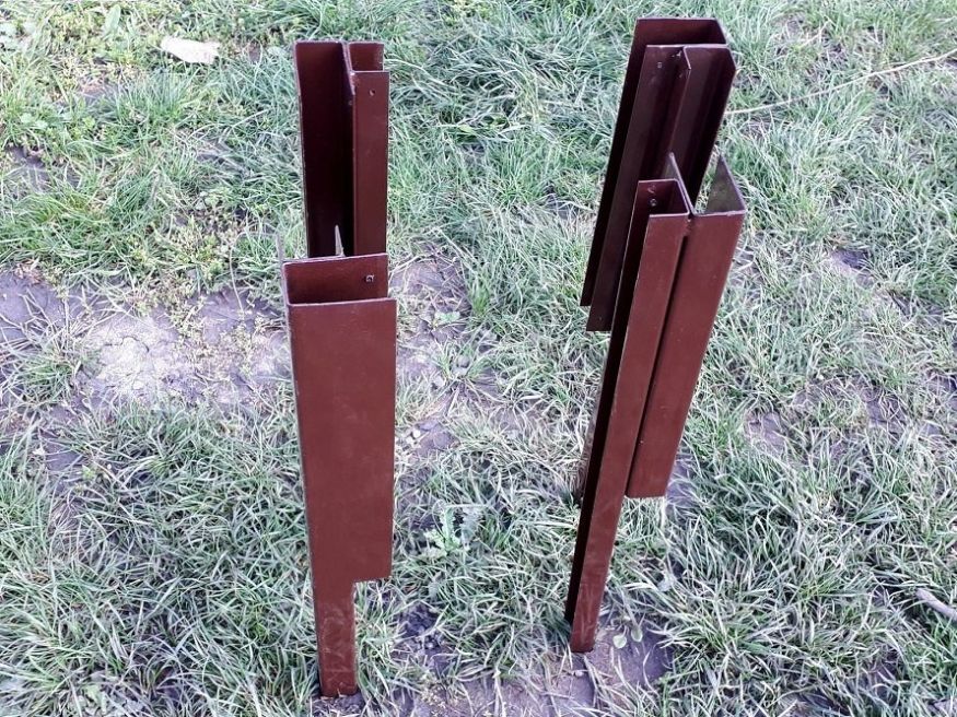 Угловой металлический элемент 90° для доски 225х30 мм Holzhof купить в Новороссийске