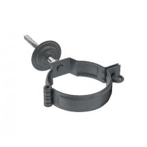 Декоративный хомут для трубы Aquasystem RR 23 Маренго matt 150/100 с комплектом крепления