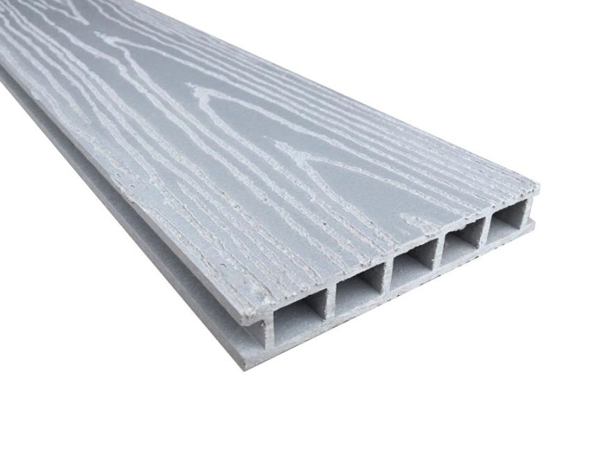 Террасная доска Faynag Premium BOGNATO Серебристая из ДПК купить в Новороссийске