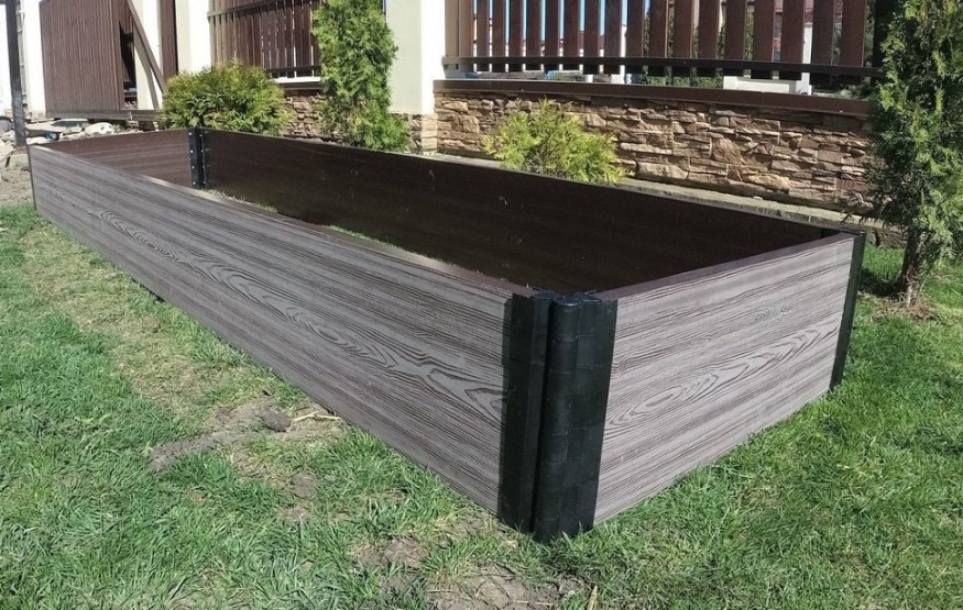 Доска для грядок NauticPrime из ДПК, серого цвета, размеры 300х30х2950 мм купить в Новороссийске