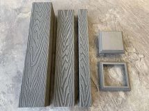 Перила для ограждений из ДПК EasyDecking, Wood-X, Серый