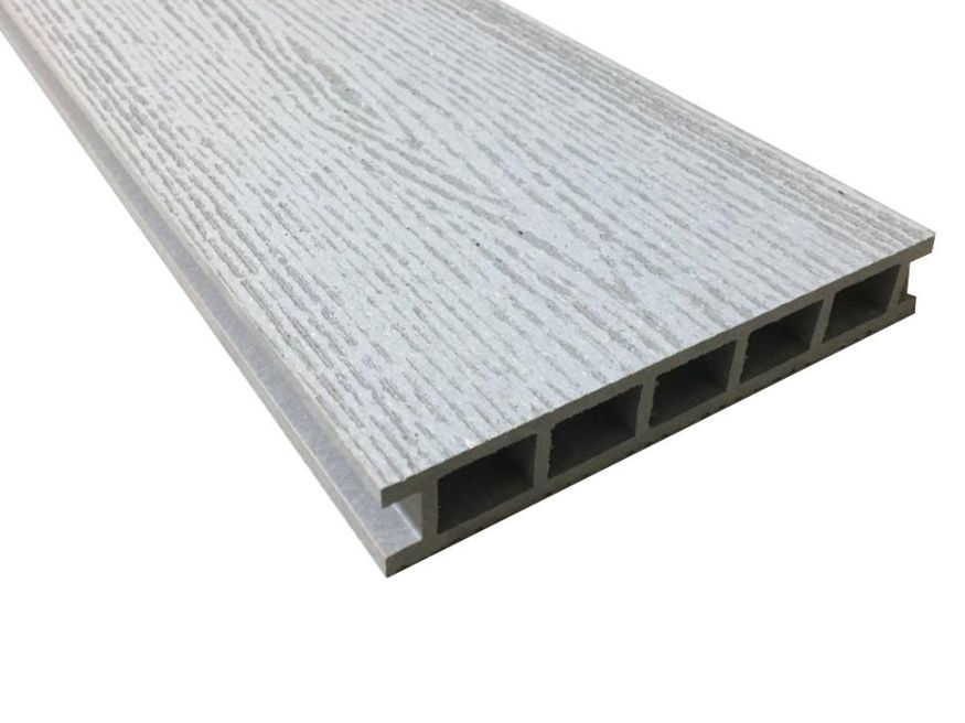 Террасная доска Faynag Stelo из ДПК в цвете серебро. купить в Новороссийске