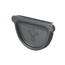 Заглушка универсальная с резиновым уплотнителем Aquasystem, PU MATT, RAL 7024 Тёмно-серый 125/90