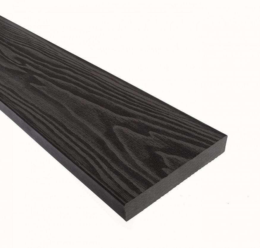Террасная доска из ДПК Terrapol Смарт 3D (Полнотелая без паза) Черное дерево купить в Новороссийске
