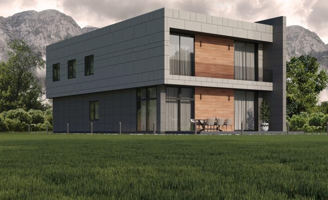 Фиброцементный сайдинг Roofas COLOR Line Светло-серый купить в Новороссийске