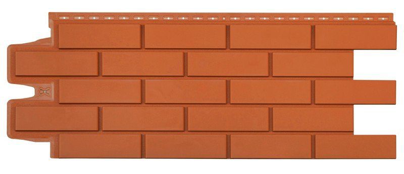 Фасадные панели Grand Line, Клинкерный кирпич Classic, Терракотовый купить в Новороссийске