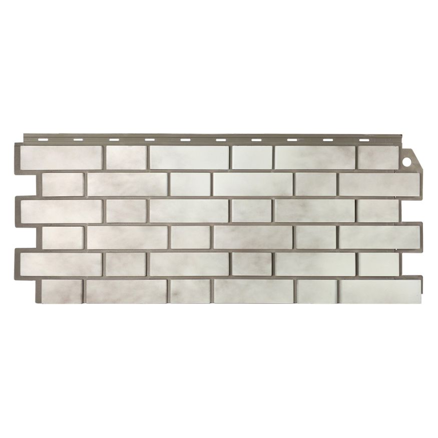 Фасадная панель FineBer, Кирпич облицовочный 3D, Бело-коричневый купить в Новороссийске