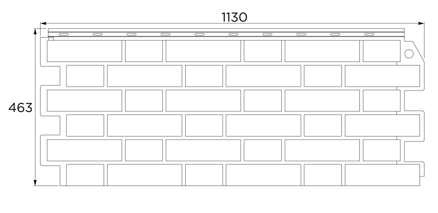 Фасадная панель FineBer, Кирпич облицовочный 3D, Керамический-чёрный купить в Новороссийске