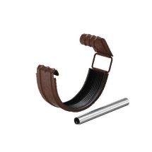 Соединитель желоба с резиновым уплотнителем Aquasystem RAL 8017 Коричневый матовый 125/90.