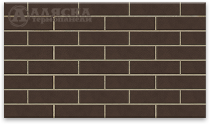 Фасадные термопанели Аляска серия Классика 33. Amsterdam brown купить в Новороссийске