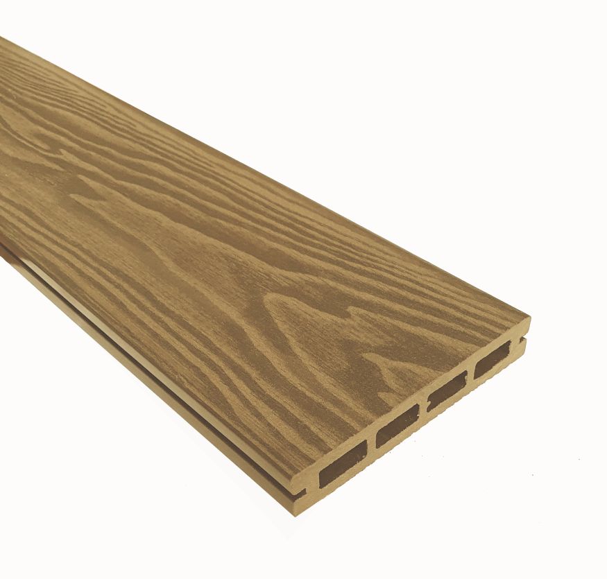 Террасная доска ДПК Terrapol Смарт 3D (пустотелая с пазом) Дуб Севилья купить в Новороссийске